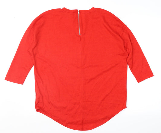 Primark Womens Red Pullover Jumper Size S