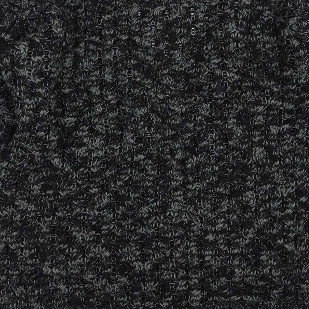 Womens UK Size M Pura Moda Black Cardigan Jumper