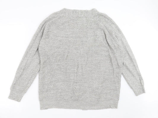 Womens UK Size XL Papaya Grey Pullover Jumper