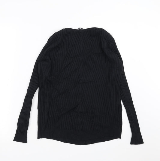 Kaleidoscope Womens Black Geometric Pullover Jumper Size 16