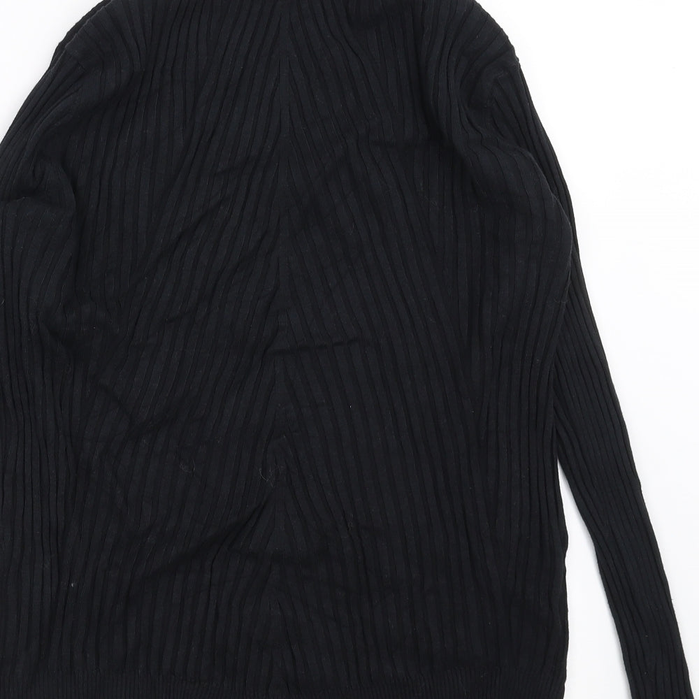 Kaleidoscope Womens Black Geometric Pullover Jumper Size 16