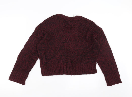 Womens UK Size S New Look Purple Pullover Jumper
