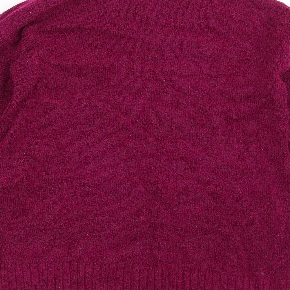 Womens UK Size S Marks and Spencer Purple Pullover Jumper