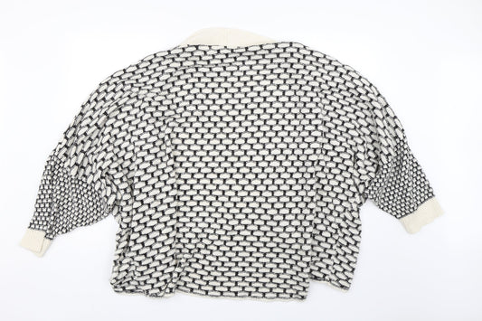Womens UK Size XL NEXT White Cardigan Jumper