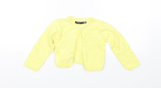 Losan Baby Baby Yellow Cardigan Jumper Size 24 Months