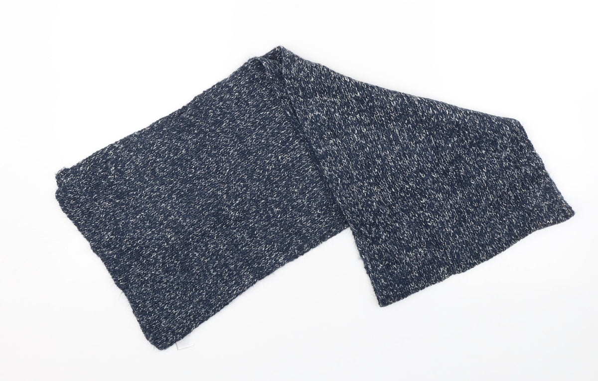 Front view of Next unisex blue knit scarf