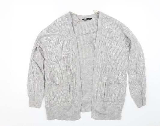 Select Womens Grey Knit Cardigan Jumper Size 12