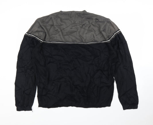 George Mens Black Pullover Jumper Size M