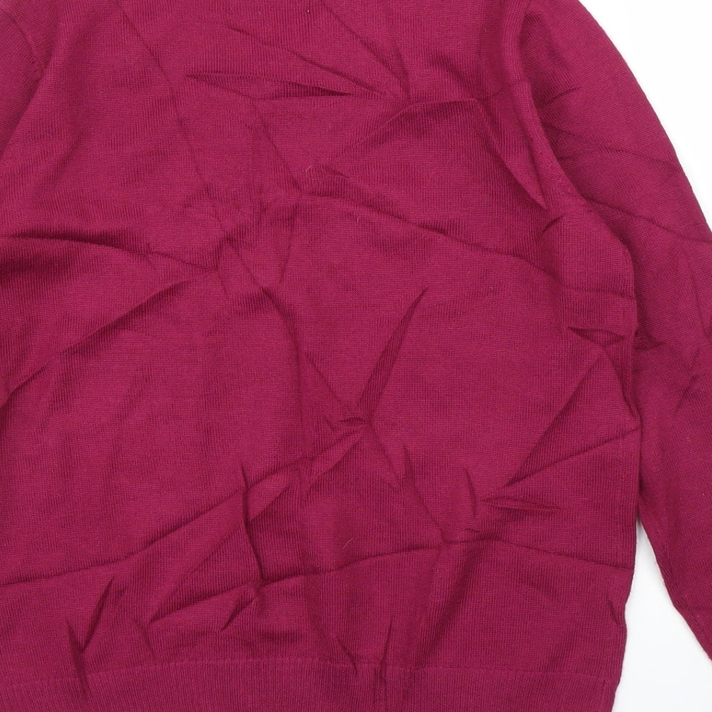 Womens UK Size 14 Afibel Purple Pullover Jumper