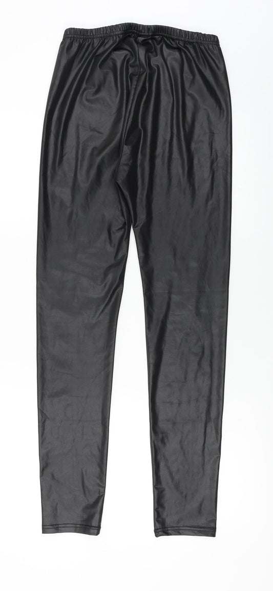 QED London Womens Black Trousers Size M L27 in