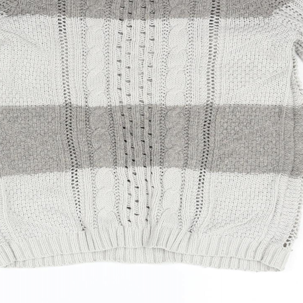 Gap Womens Beige Striped Pullover Jumper Size S