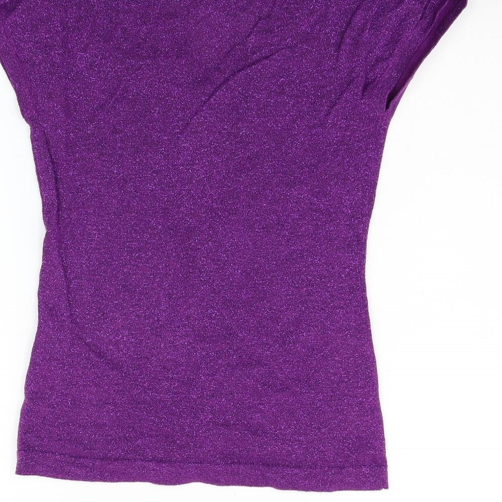 Womens UK Size S Reflections Purple Pullover Jumper