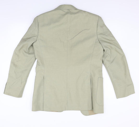 Preworn Mens Green Jacket Blazer Size 40