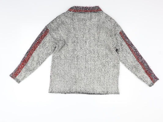 TU Womens Beige Geometric Pullover Jumper Size 14