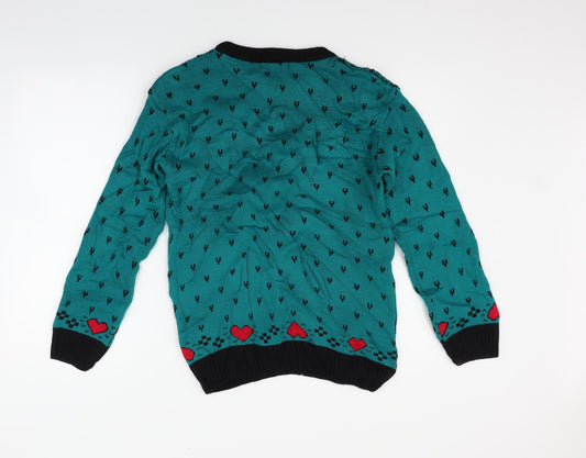PURE Collection Womens Green Pullover Jumper Size M