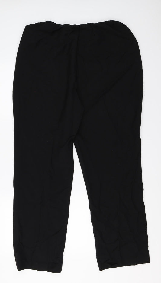 BM Collection Womens Black Trousers Size 18 L28.5 in
