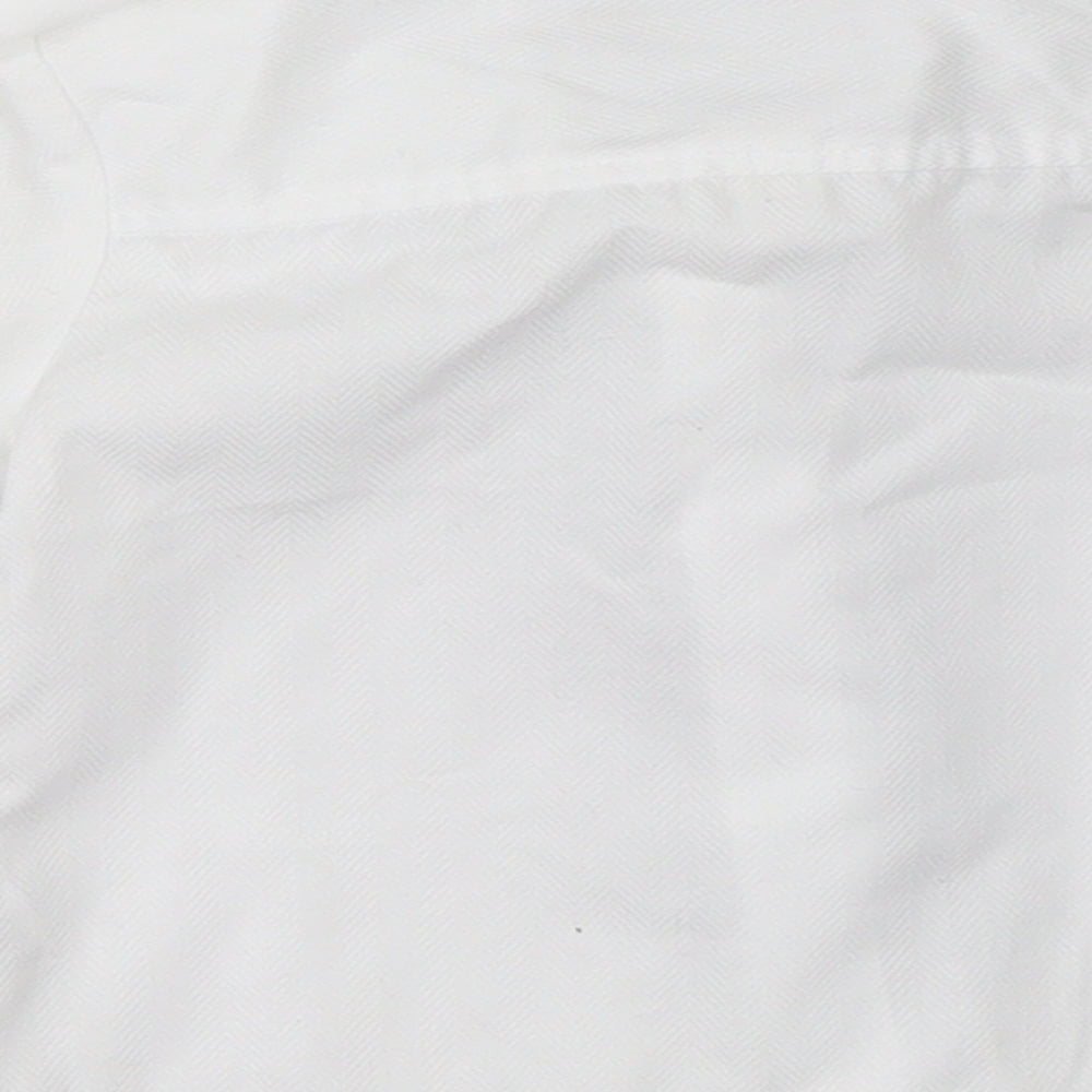 Monsoon Boys White Basic Button-Up Size 6-9 Months