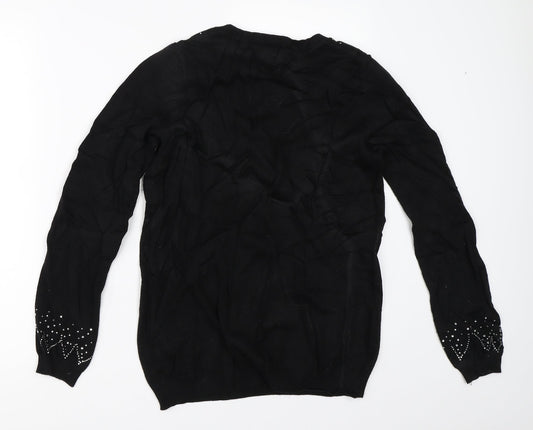 Womens UK Size 10 Dorothy Perkins Black Pullover Jumper