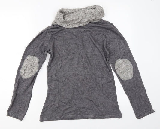 Womens UK Size S Preworn Grey Pullover Jumper