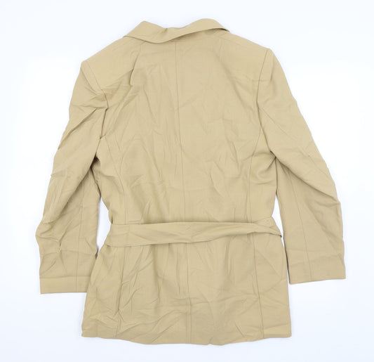 St Michael Womens Beige Jacket Blazer Size 14