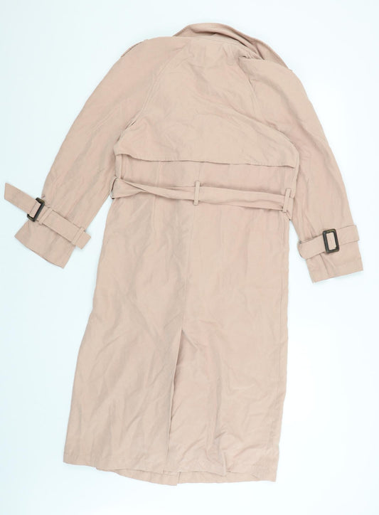 Primark Womens Pink Overcoat Coat Size 4