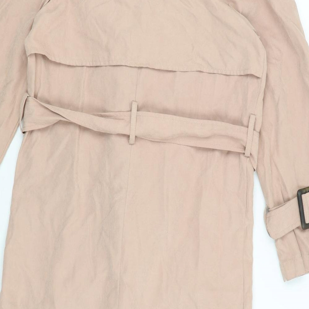 Primark Womens Pink Overcoat Coat Size 4