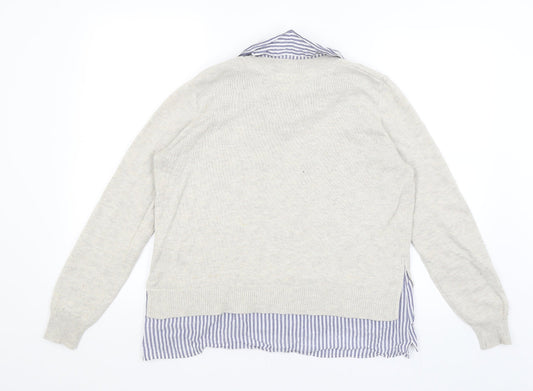 H&M Mens Ivory Pullover Jumper Size M