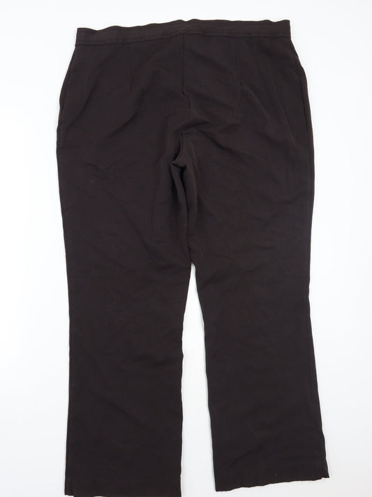 Womens UK Size 18 Anna rose Regular Fit Brown Trousers