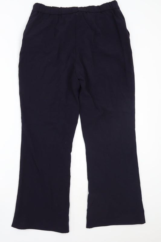 Savoir Womens Blue Trousers Size 16 L27 in