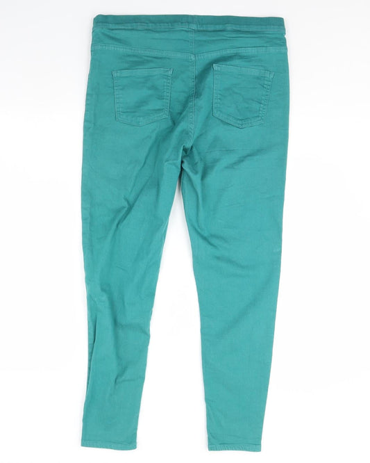 M&S Womens Green   Jegging Jeans Size 36 in L29 in