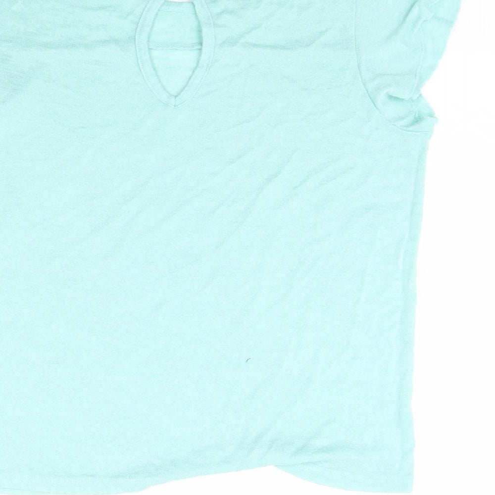 NOW Womens Green Basic T-Shirt Size 18