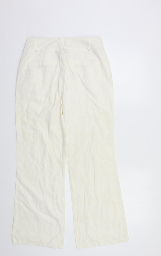 New Look Womens White Sweatpants Trousers Size 8 L25 in