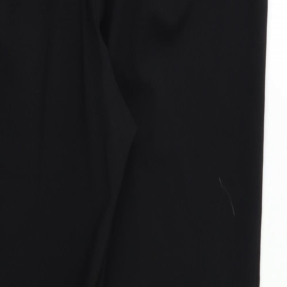 Womens UK Size 14 Papaya Regular Fit Dress Pants Black Trousers