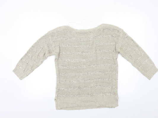 Womens UK Size S Wallis Beige Pullover Jumper
