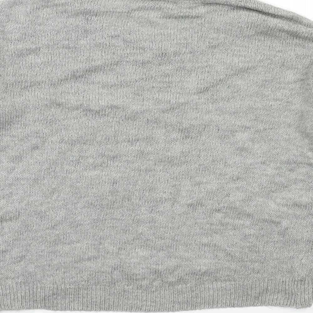 Womens UK Size 8 Topshop Grey Pullover Jumper