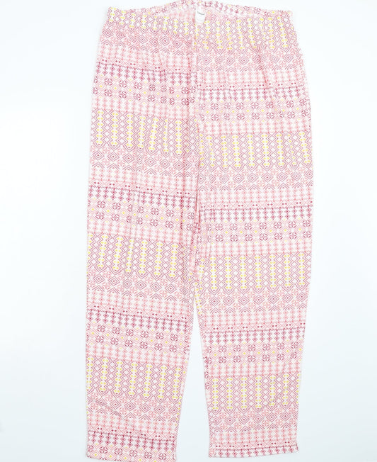 Womens UK Size XL Damart Regular Fit Multicoloured Trousers