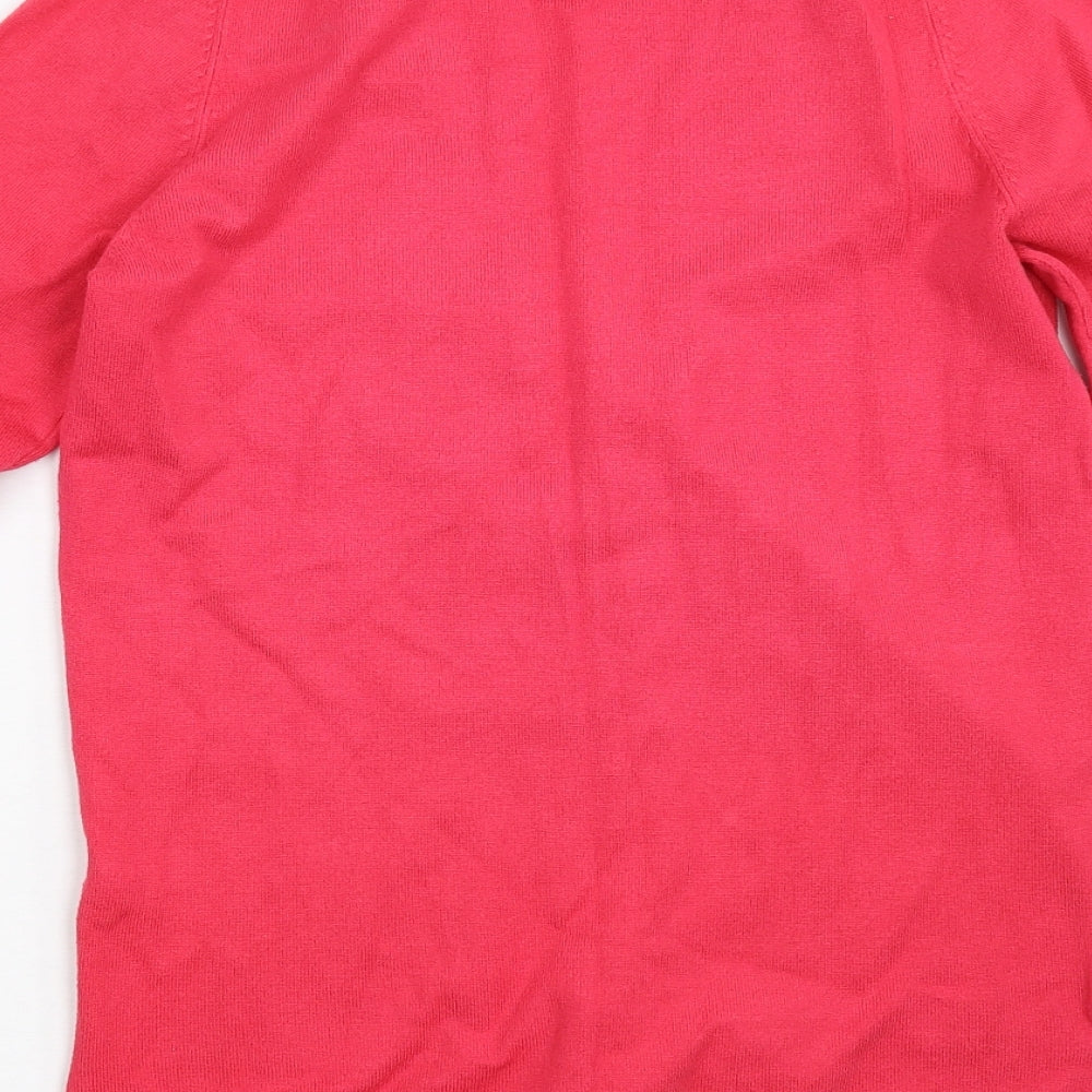 Womens UK Size 10 Matalan Pink Cardigan Jumper