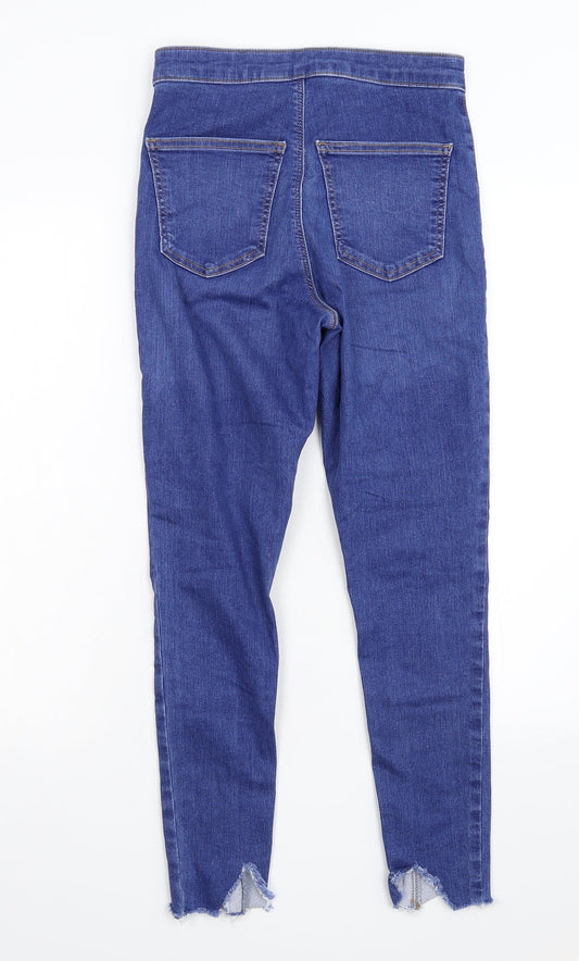 Topshop Womens Blue Denim Skinny Jeans Size 30 L25 in