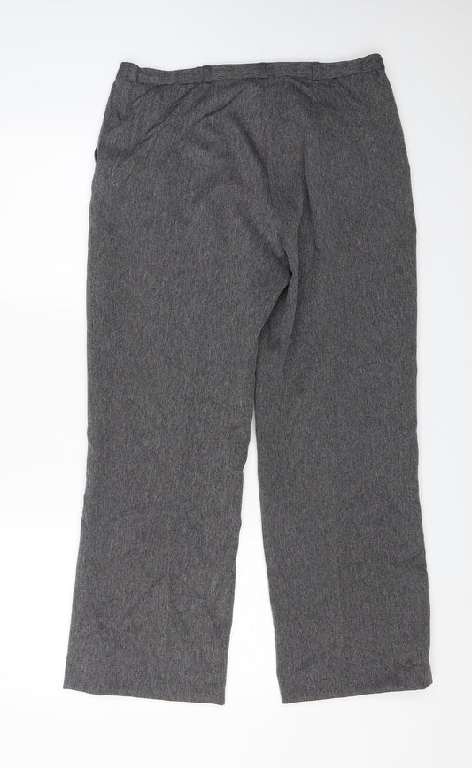 Debenhams Womens Grey Windbreaker Trousers Size 12 L24 in