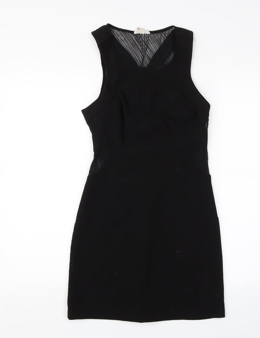 Additional front view of Silence + Noise women’s black mini, size S