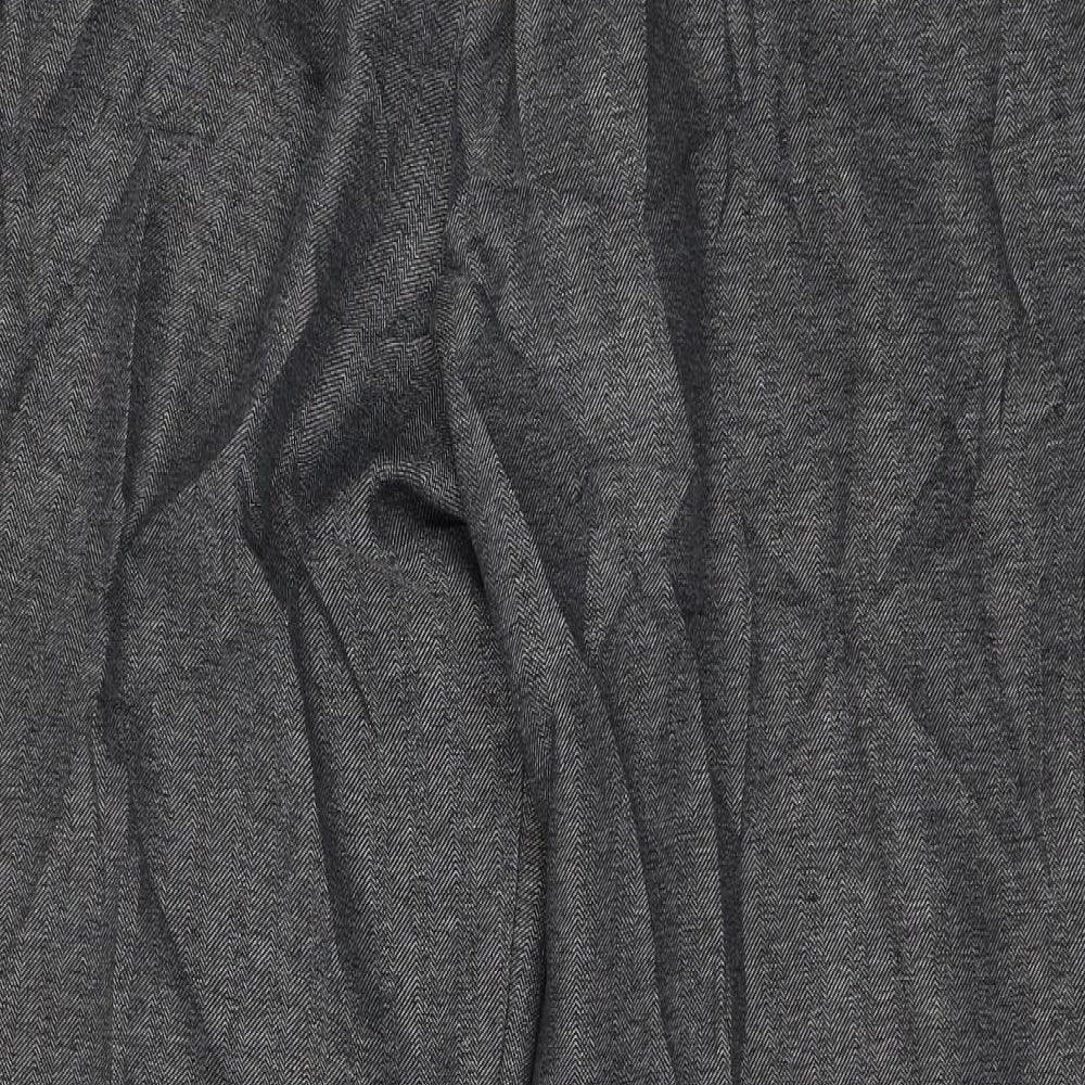 Womens UK Size 14 M&S Regular Fit Capri Grey Trousers