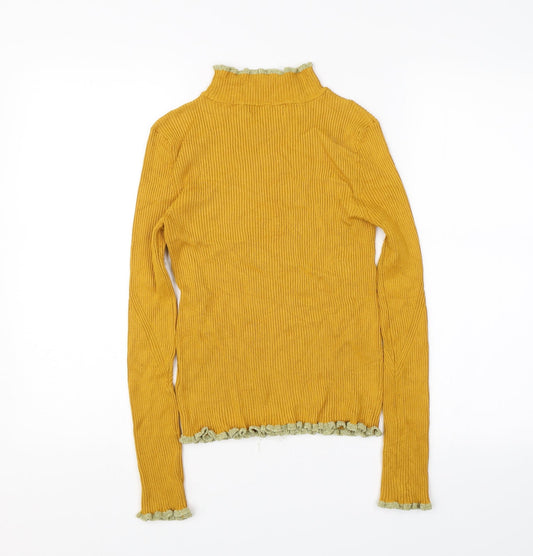 Womens UK Size 8 M&S Yellow Pullover Jumper