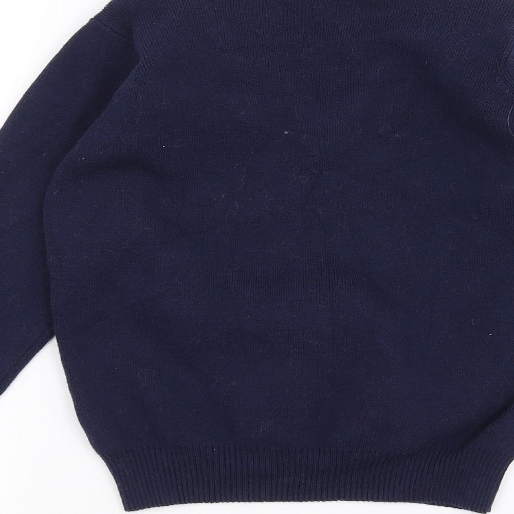 Marks and Spencer Boys Blue Pullover Jumper Size 9-10 Years
