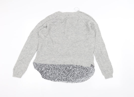 Womens UK Size 14 Marks and Spencer Grey Pullover Jumper