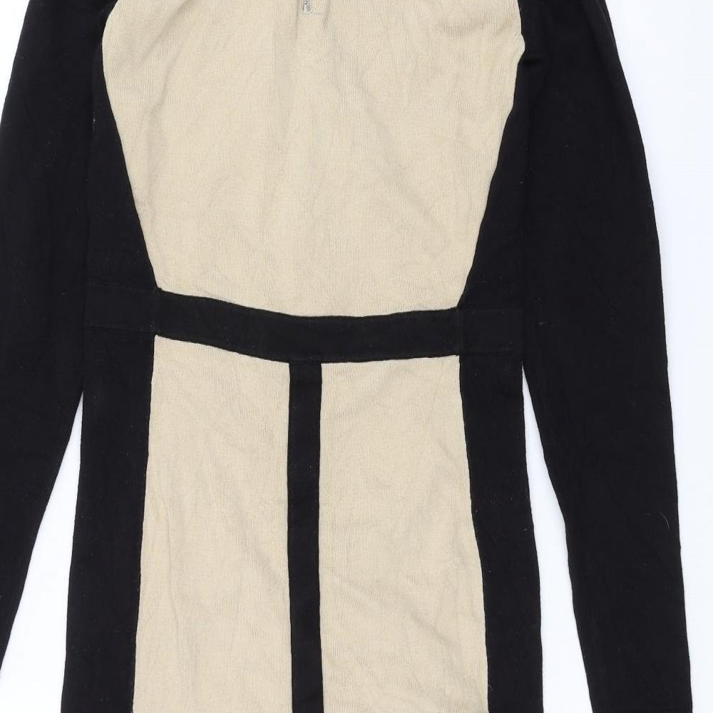 Oasis Womens Brown Pencil Dress Size S