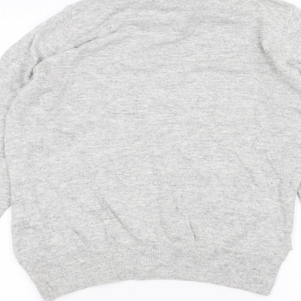 Womens UK Size L Country Club Grey Basic T-Shirt
