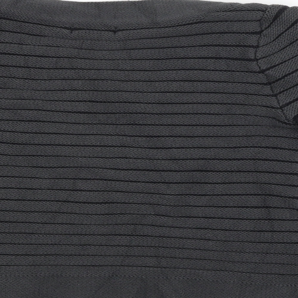 Vacknox Womens Black Striped Cardigan Jumper Size S