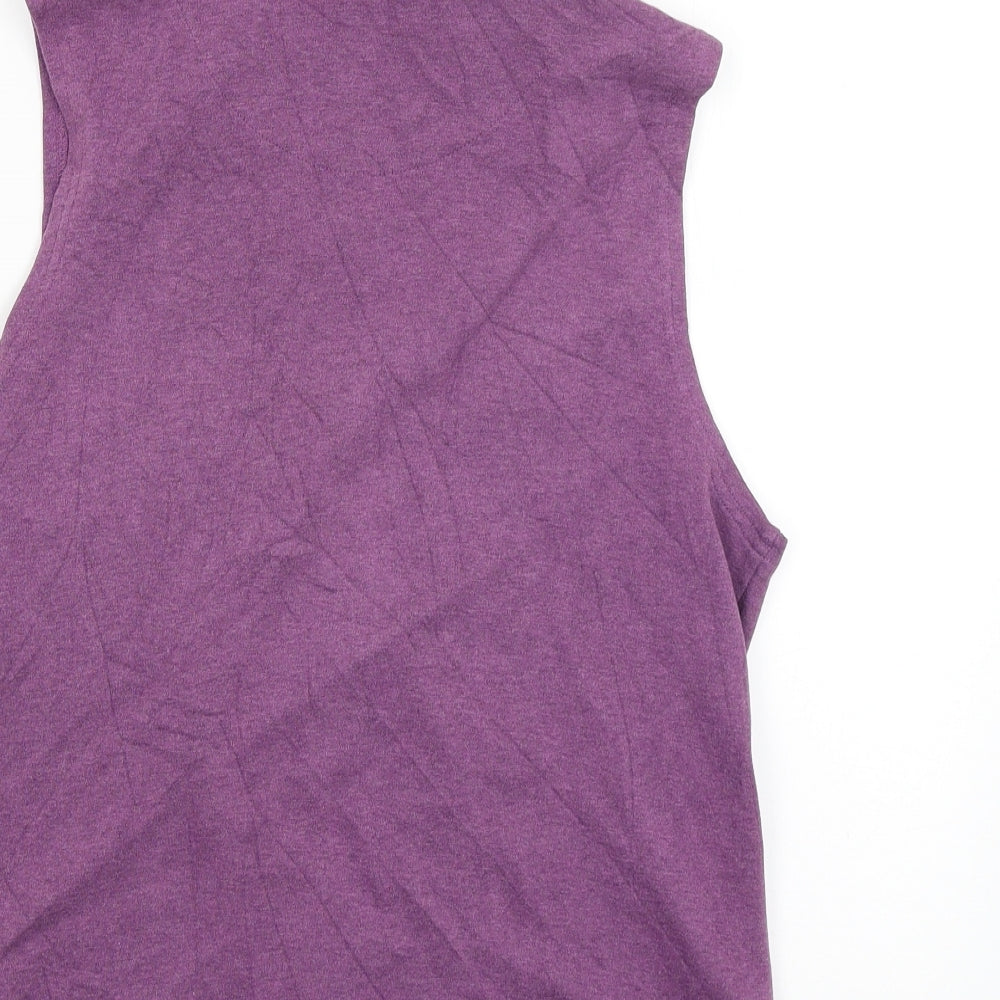 DASH Womens Purple Full Zip Jumper Size 12