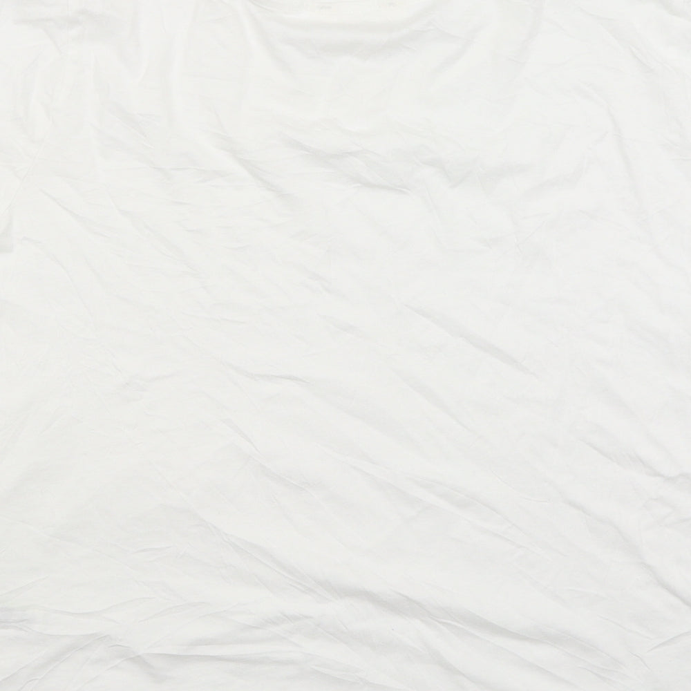 Womens UK Size 18 Day dreams White Basic T-Shirt