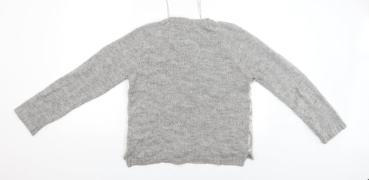 Womens UK Size 10 New Look Grey Pullover Jumper